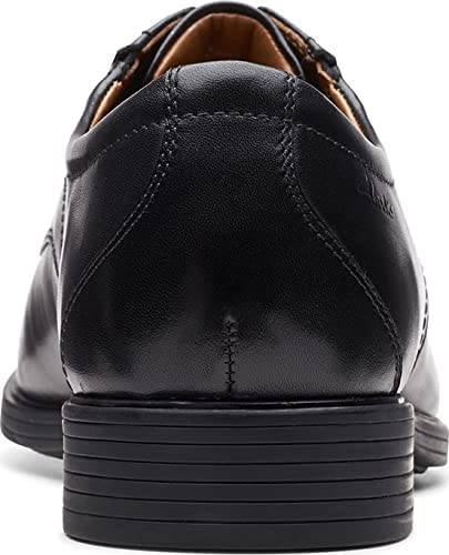 Clarks Men's Whiddon Pace Oxford  Color Black Leather Size 10.5M