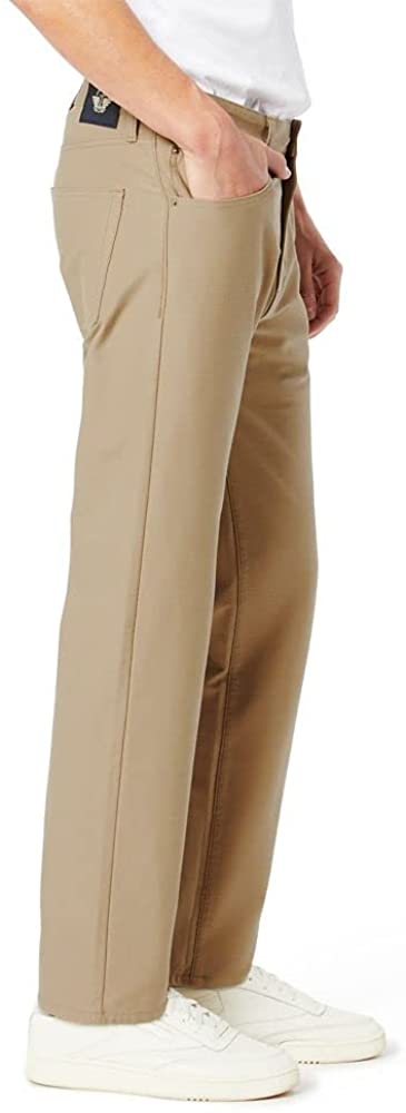 Dockers Men's Comfort Knit Jean Cut Straight Fit Smart 360 Knit Pants  Color True Chino 36W x 29L