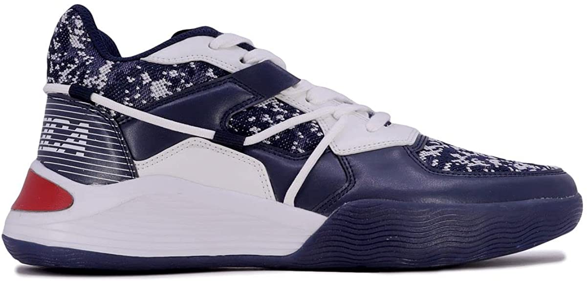 Nautica Men's Fashion Sneakers Lace-Up Trainers Basketball Style Walking Shoes  Color White-stafford Size 10.5M