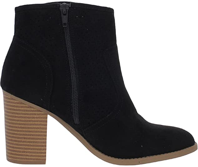 Sun + Stone Womens Adrien Perfed Booties  Color Black Size 10M