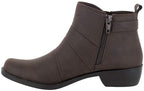 Easy Street Women's Shoes Shanna Leather Closed Toe Ankle Style SHANA Color Brown Size 7.5N