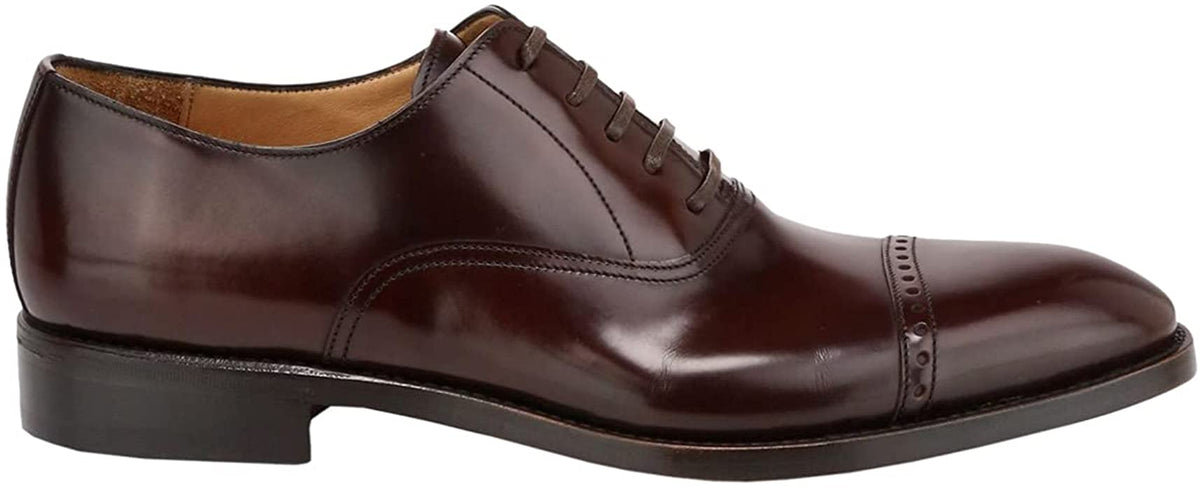Paul Stuart Men's Hartford Perforated Tip Balmoral Oxfords Shoes  Cordovan Size 10