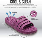 Tecs Womens PVC Lightweight Relax Water Sandals  Color Navy Size 6M
