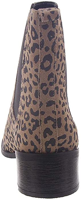 Kenneth Cole REACTION Womens Salt Leather Closed Toe Chelsea Boots  Color Natural Leopard Size 7M