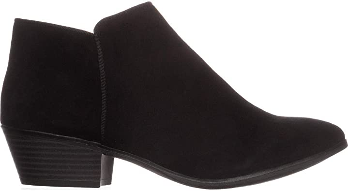 Style & Co. Womens Wileyy Fabric Almond Toe Ankle Fashion Color Black Size 10.5M