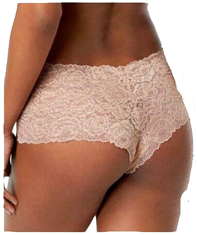 INC International Concepts Women's Lace Boyshort Panty Color Medium Beige Size 2XL