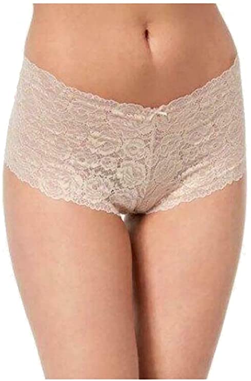 INC International Concepts Women's Lace Boyshort Panty Color Medium Beige Size 2XL