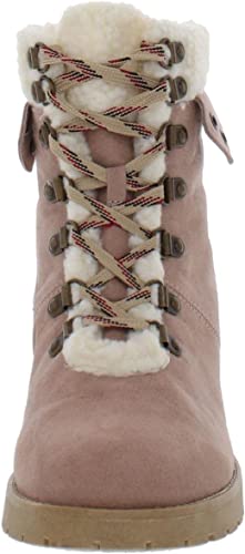 JANE AND THE SHOE Women's Emilia Fur Boot  Color Taupe Size 8M