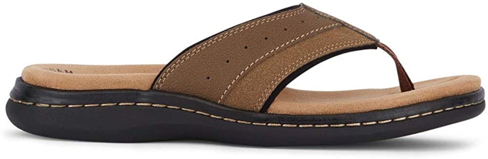 Dockers Men's Laguna Flip Flop  Color Dark Tan Size 7M