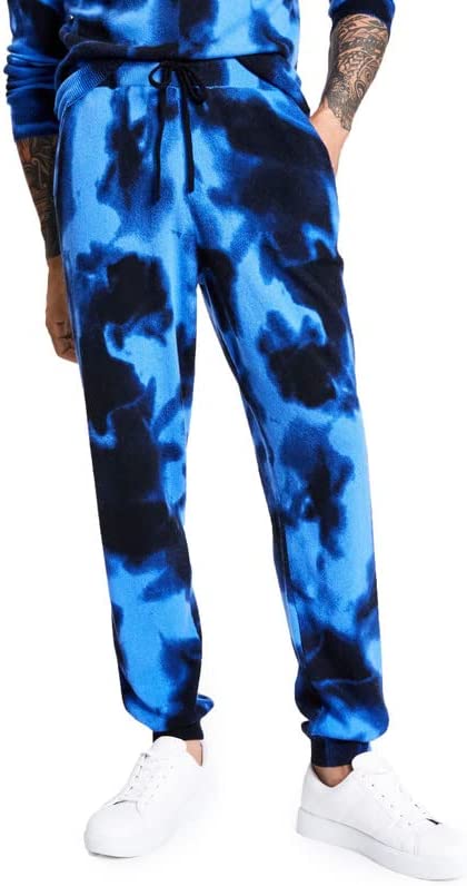 INC International Concepts Men's Tie-Dye Jogger Pants  Color Blue Wash Size XL
