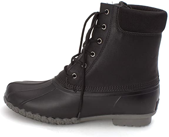 Weatherproof Vintage Men's Adam2 Leather Duck Boots  Color Black Size 11M