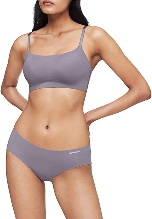 Calvin Klein Invisibles Wireless Skinny Strap Bralette Bra  Color Purple Haze Size XS