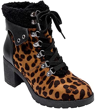 JANE AND THE SHOE Women's Emilia Fur Boot   Color Brown Size 8M
