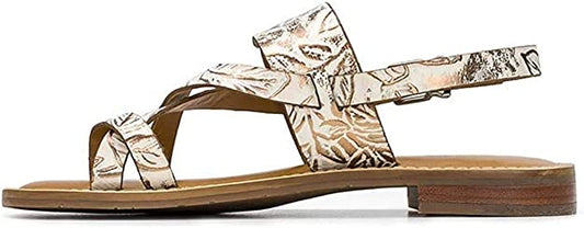 Patricia Nash Womens Fidella Slingback Sandals  Color White/Gold Size 6M