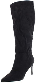 Steve Madden Women's Kimari Faux Suede Pointed Toe Boot  Color Black Suede Size 9M