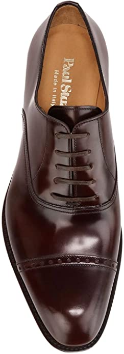 Paul Stuart Men's Hartford Perforated Tip Balmoral Oxfords Shoes  Cordovan Size 10