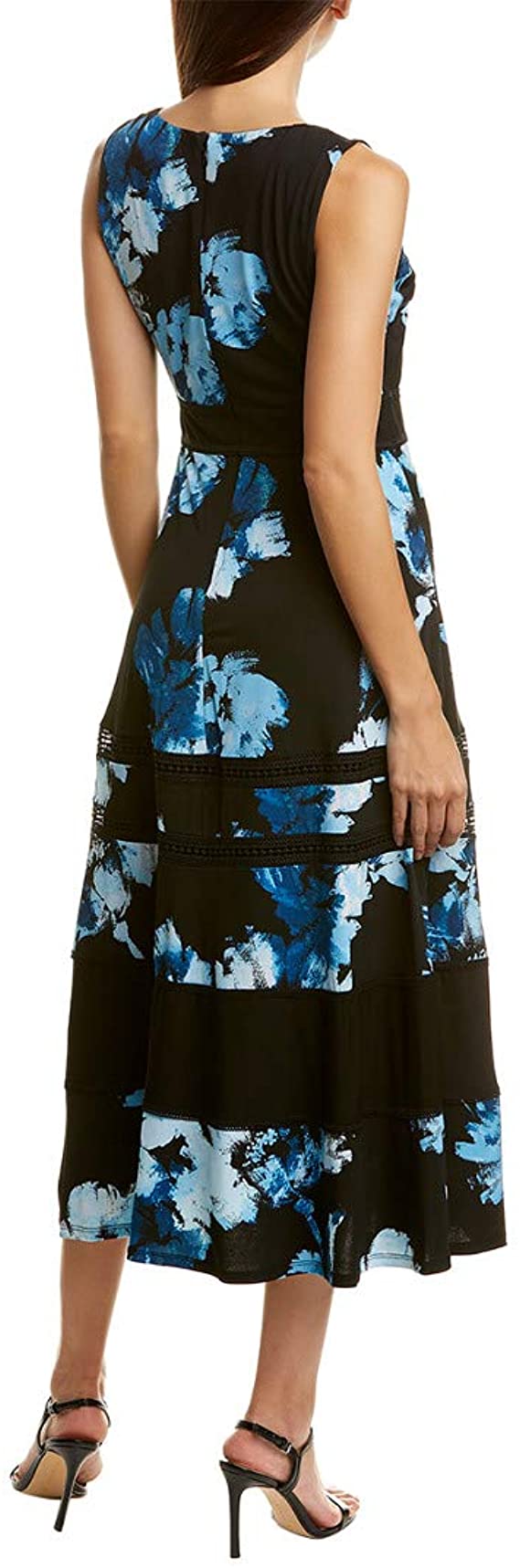 Taylor Dresses Plus Size Floral Printed Jersey Maxi Dress  Size 14W