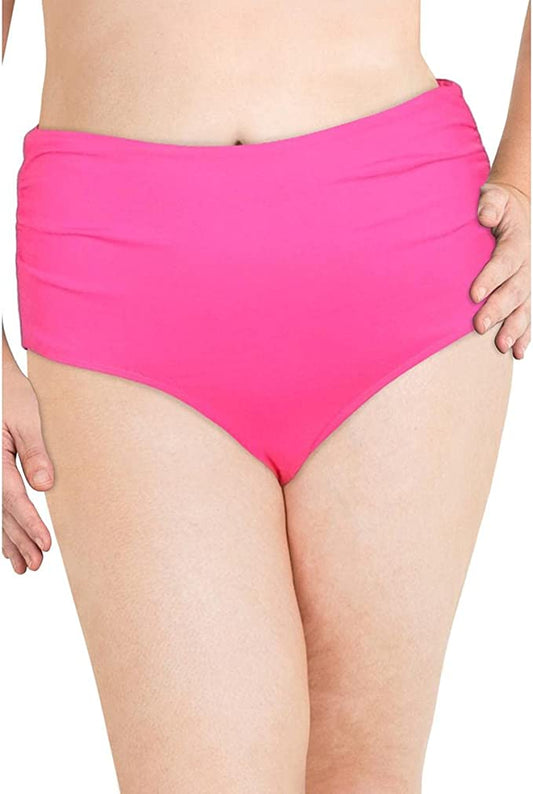 Anne Cole Womens Shirred Bikini Swim Bottom Separates  Color Pink Size XS