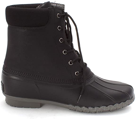 Weatherproof Vintage Men's Adam2 Leather Duck Boots  Color Black Size 11M