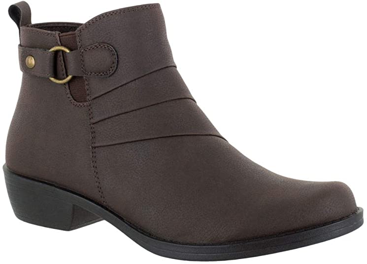 Easy Street Women's Shoes Shanna Leather Closed Toe Ankle Style SHANA Color Brown Size 7.5N