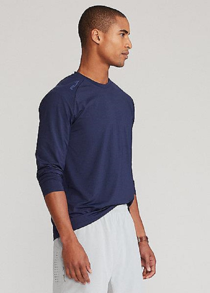 Polo Ralph Lauren RLX Golf Stretch Mesh Long Sleeve Tee  Color Navy Size XL