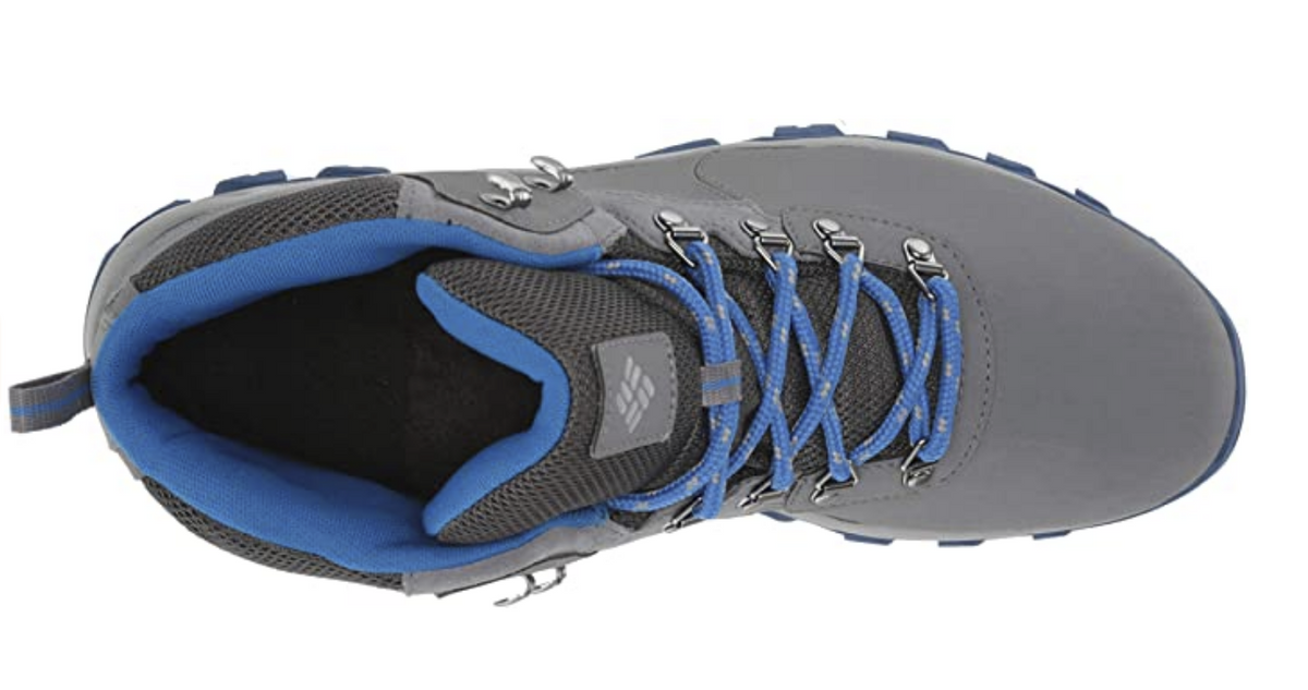 Columbia Men's Newton Ridge Plus Ii Waterproof Hiking Boots  Ti Grey Steel/Blue Jay Size 9