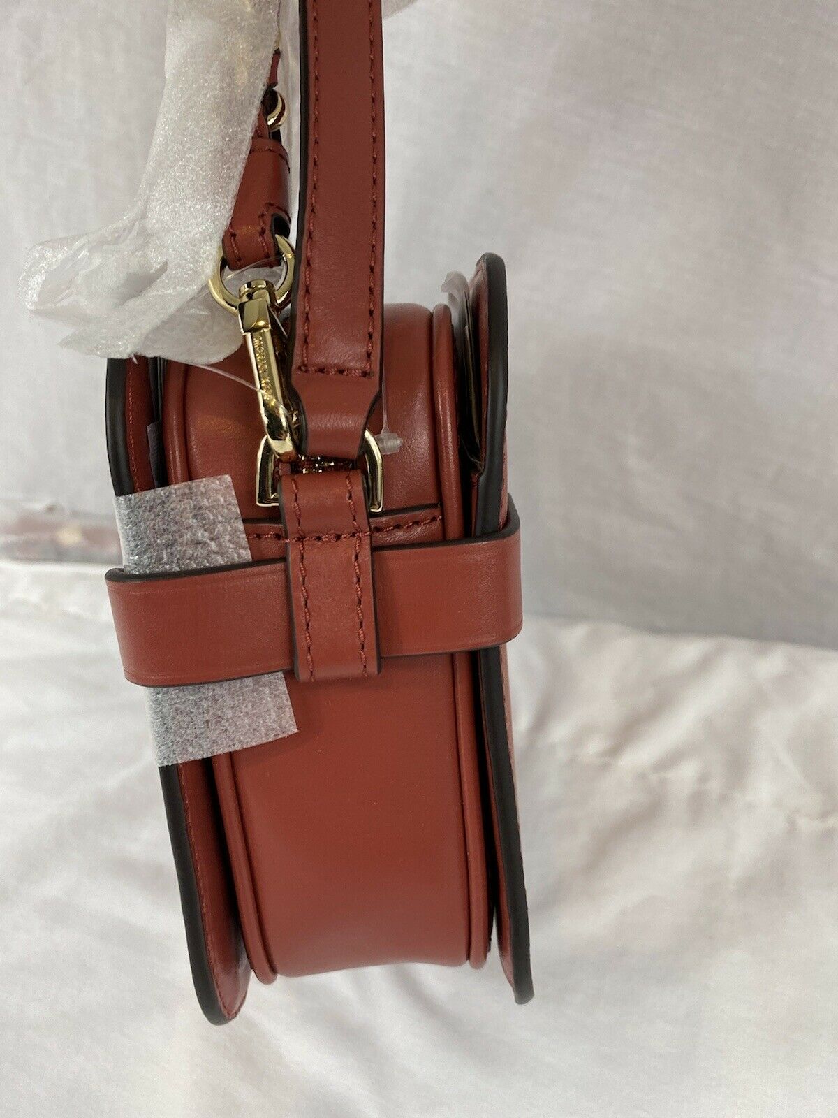 Michael Kors Carmen Camera Saffiano Leather Crossbody Bag  Style 32F0GNMC7L