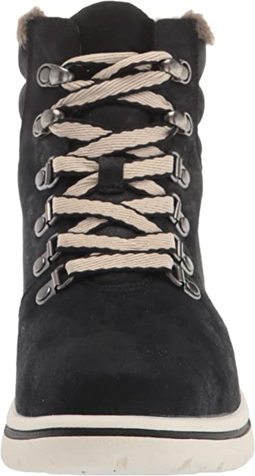 CLIFFS BY WHITE MOUNTAIN Women's Hallett Casual Hiker Booties  Color Black Fabric Size 6.5M