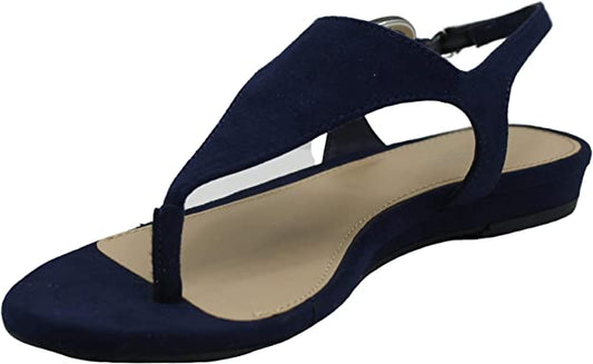 Alfani Women's Hayyden Solid Dressy Thong Sandals  Color Navy
