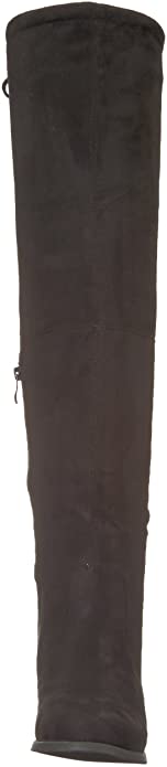 Brinley Co Women's Mount Spur Over The Knee Boot Color Black Size 8W Wide Calf