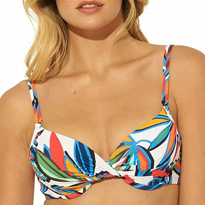 Bleu Rod Beattie Womens Swimwear Lush Life Underwire Top  Multicolor Size 10