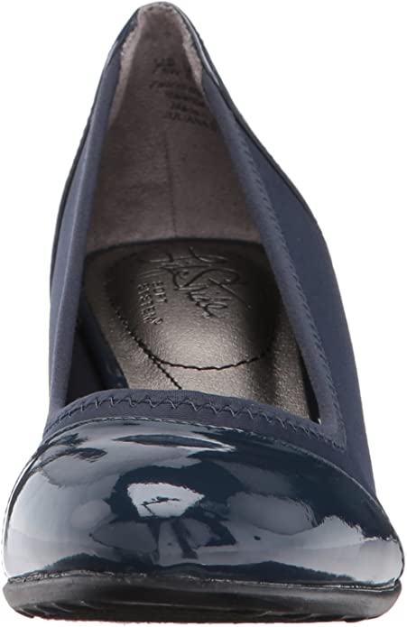 LifeStride Women's Juliana Stretch Wedge Pump  Color Lux Navy Size 5.5M