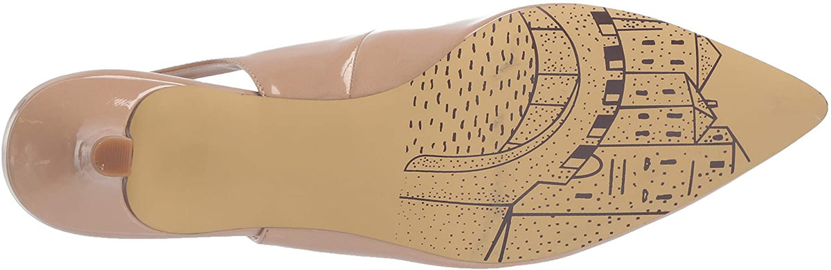 Bella Vita Women's Scarlett II Kitten-Heel Slingback Pumps  Color Nude Pattern Size 6.5M