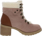 JANE AND THE SHOE Women's Emilia Fur Boot  Color Taupe Size 8M