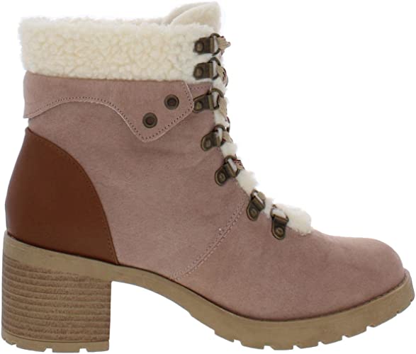 JANE AND THE SHOE Women's Emilia Fur Boot  Color Taupe Size 8M