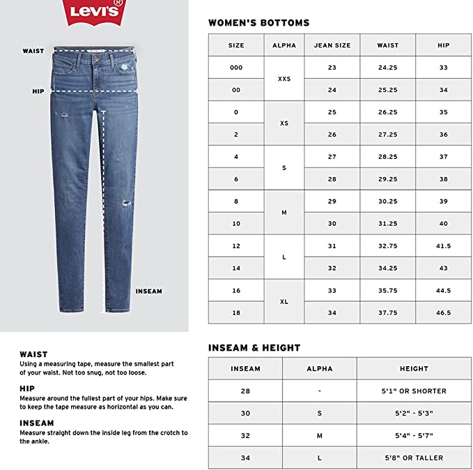 Levi's Women's 721 High Rise Skinny Jeans  Color Soho Splash Size 27/S