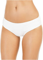 Michael Kors womens Shirred Bikini Bottoms  Color White Size XL