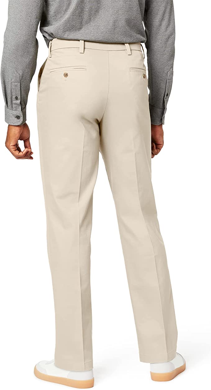 Dockers Men's Classic Fit Signature Khaki Lux Cotton Stretch Pants  Color Cloud W34xL34