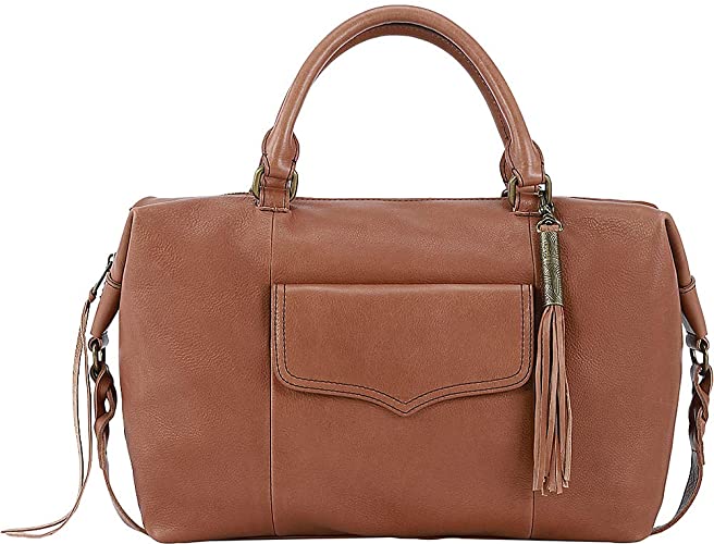 The Sak Sierra Leather Convertible Satchel Tobacco One Size