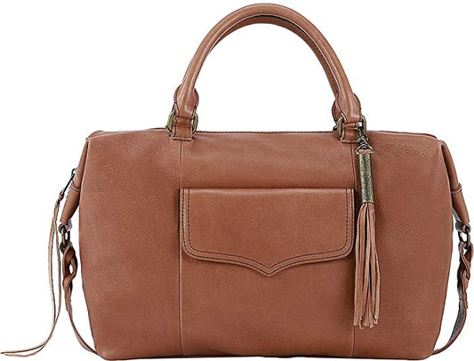 The Sak Sierra Leather Convertible Satchel Tobacco One Size