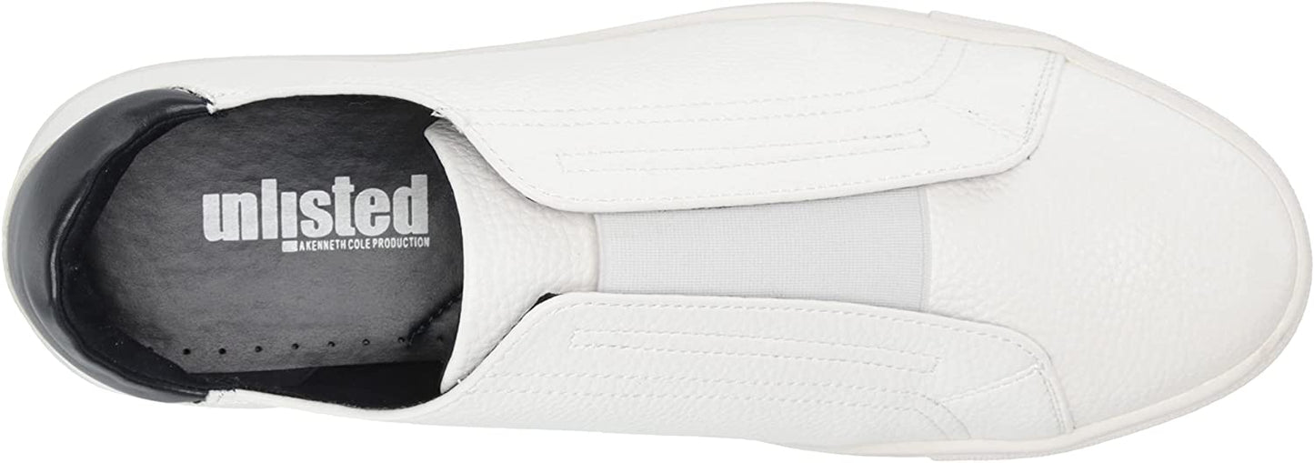 Kenneth Cole Unlisted Mens Stand Elastic Slip-On Sneakers  Color White/Navy Size 11M