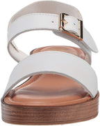 Bella Vita Women's Tay-Italy Wedge Sandal  Color White Leather Size 6.5WW