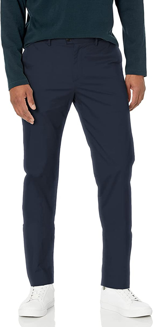 Calvin Klein Men's Slim-Fit Stretch Chinos  Color Navy Blue W32xL32