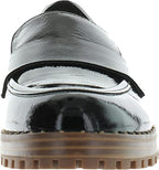 Vince Camuto Women's Golinda Lug-Sole Loafers  Black Leather Size 10