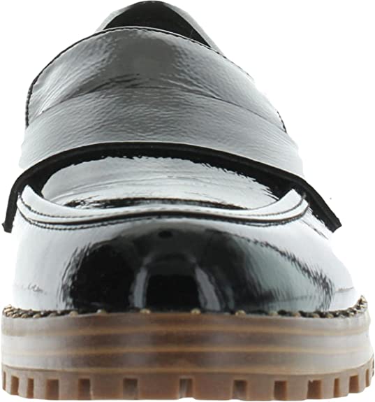 Vince Camuto Women's Golinda Lug-Sole Loafers  Black Leather Size 10