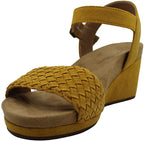 Lucky Brand Women’s Kenette Leather Open Toe Casual Platform  Size 7W