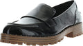 Vince Camuto Women's Golinda Lug-Sole Loafers  Black Leather Size 10