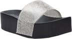 Matisse Beach by Matisse Women's Retreat Rhinestone Platform Sandals  Color Black Synthetic Size 9M