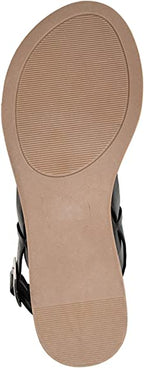 Brinley Co. Womens Dual Strap Open-Toe Sandal  Color Black Size 10M