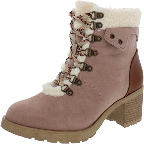 JANE AND THE SHOE Women's Emilia Fur Boot  Color Taupe Size 8M